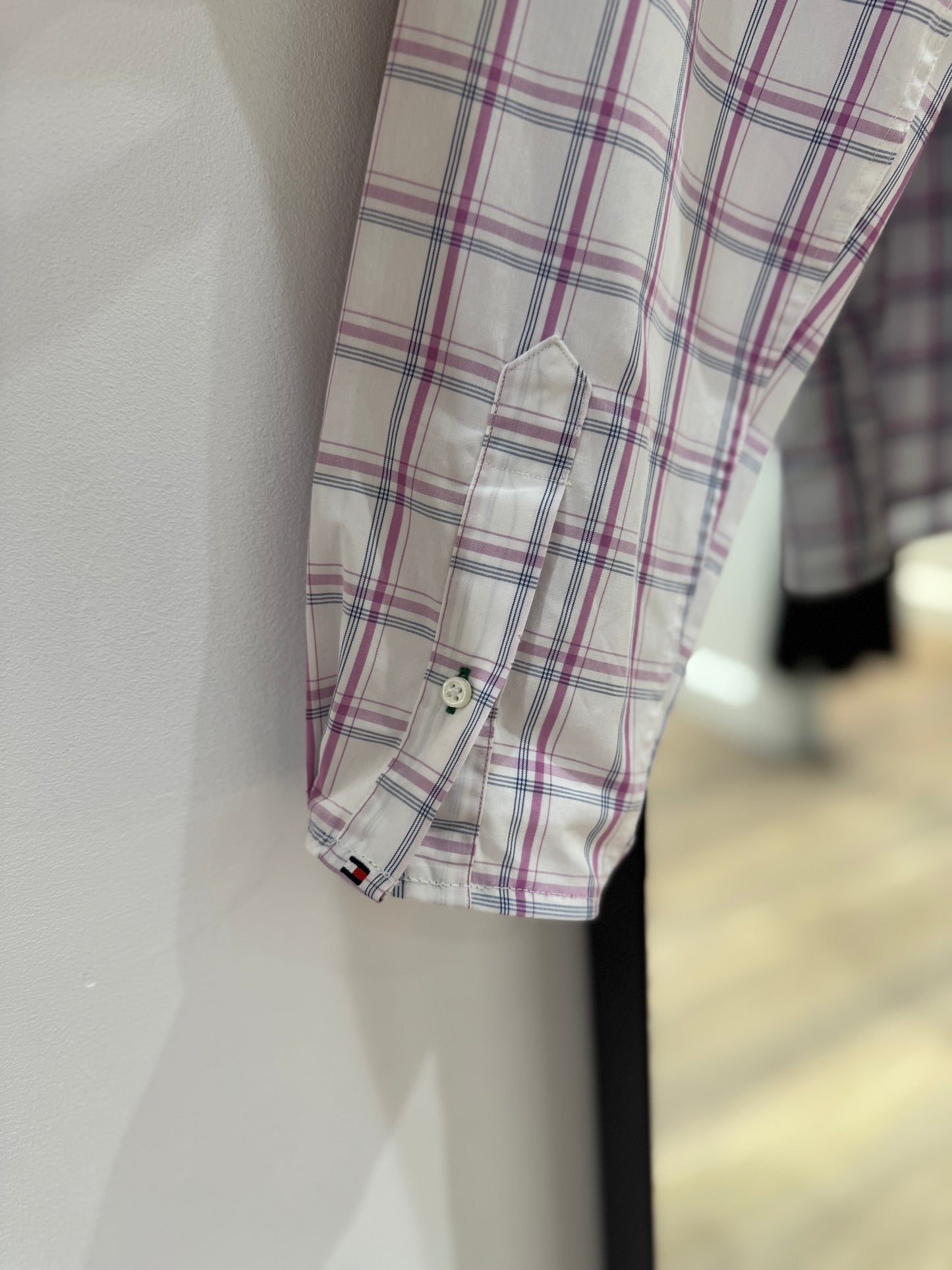 Chemise upcyclée Tommy Hilfiger à carreaux M/L