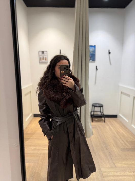 Manteau d’hiver en cuir M