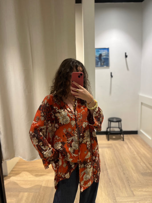 Blouse à fleurs 3XL