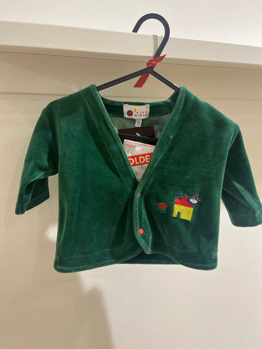 Gilet en velours enfant 1 mois