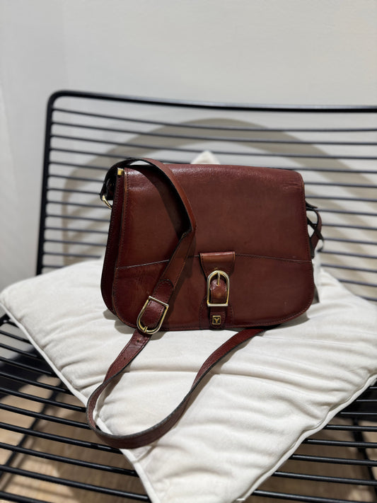 Sac vintage en cuir bandoulière
