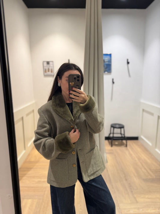 Veste vintage en laine S