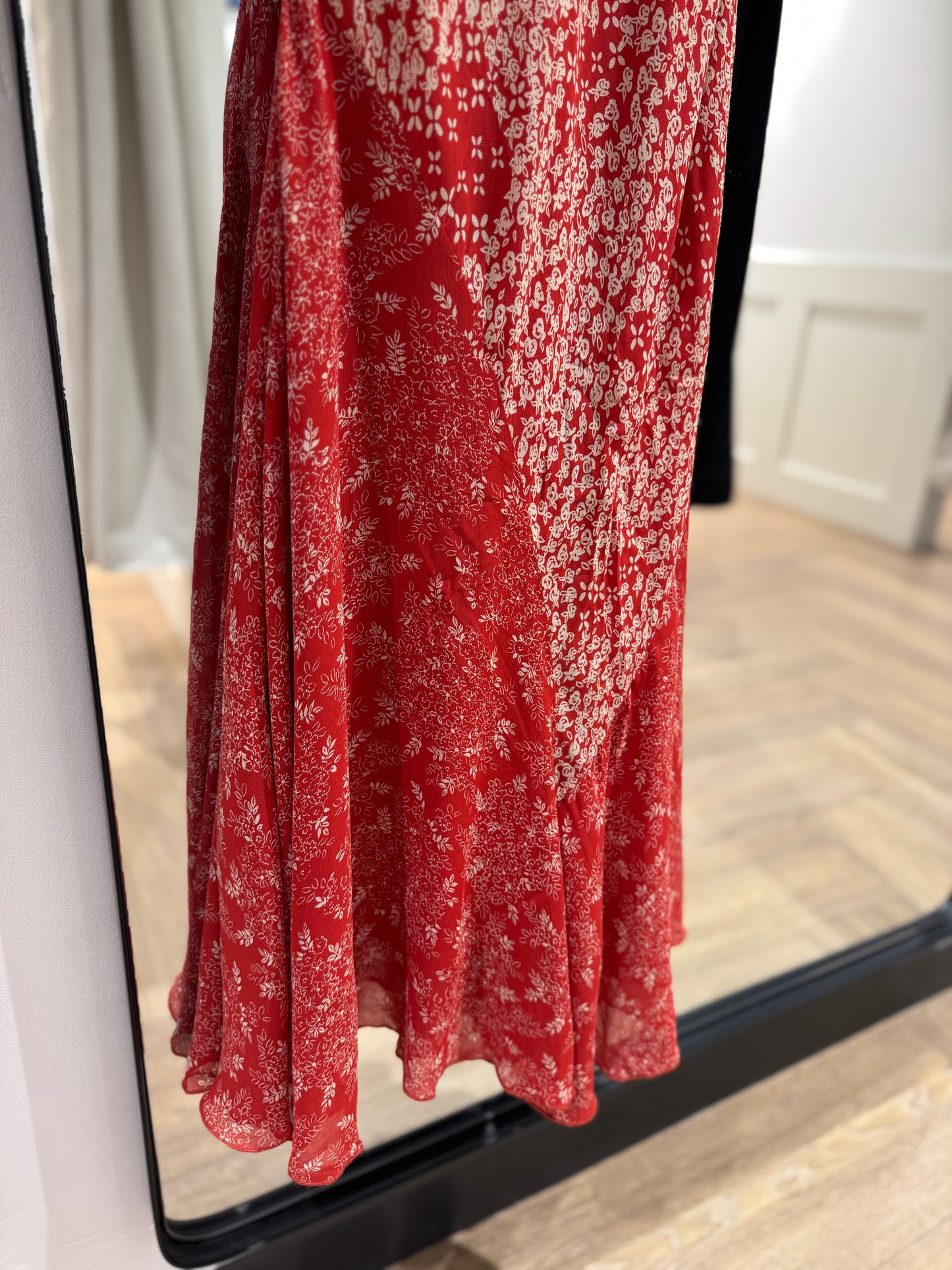 Robe longue à motifs M