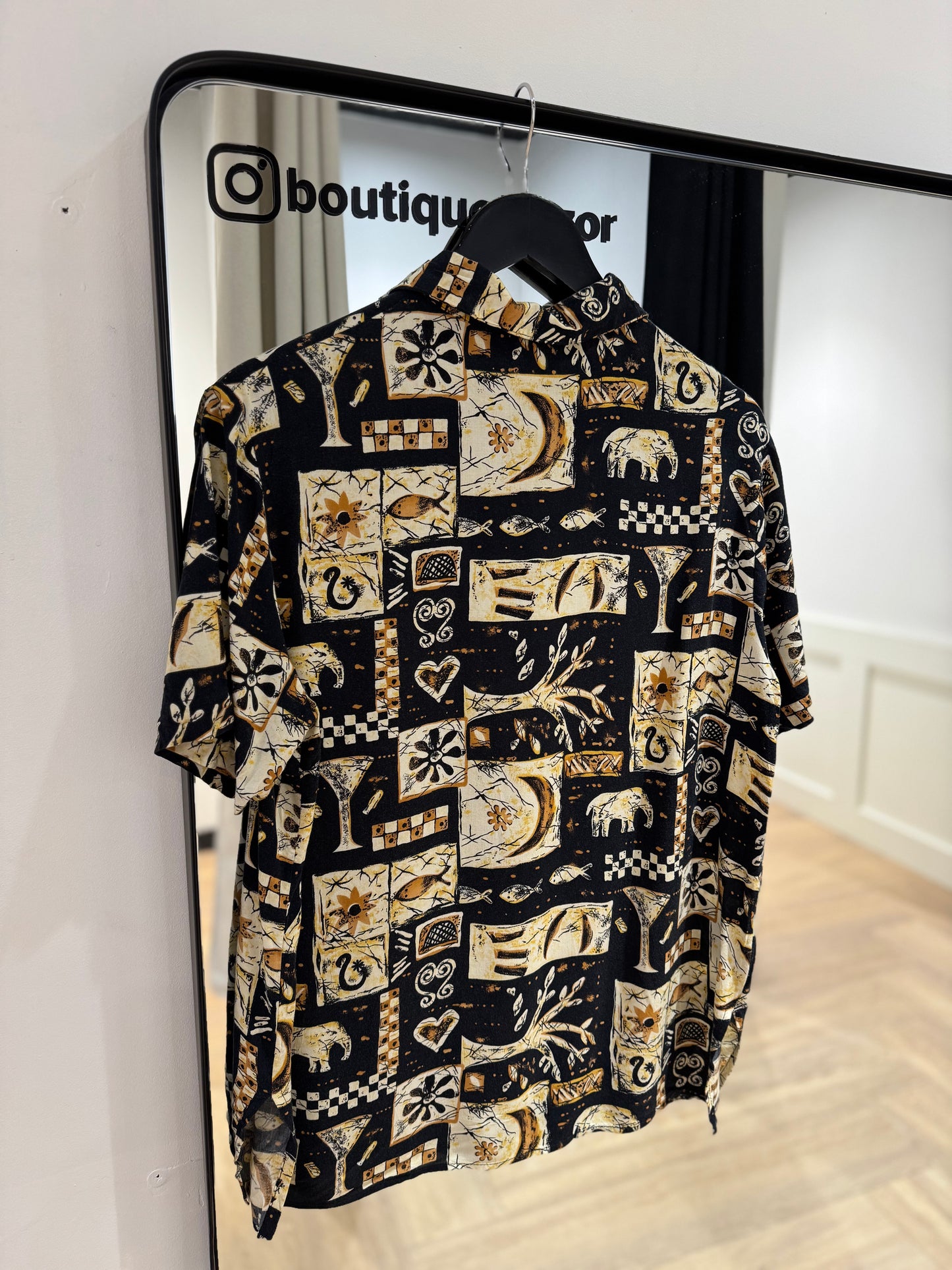 Blouse vintage à motifs M