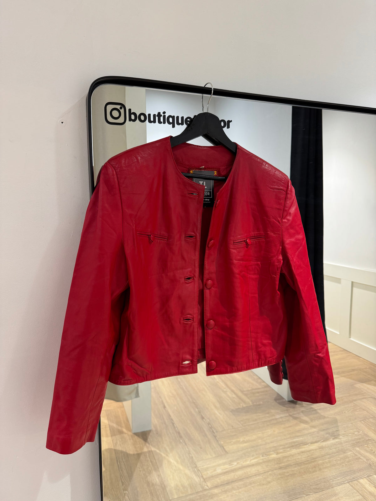 Veste en cuir vintage L
