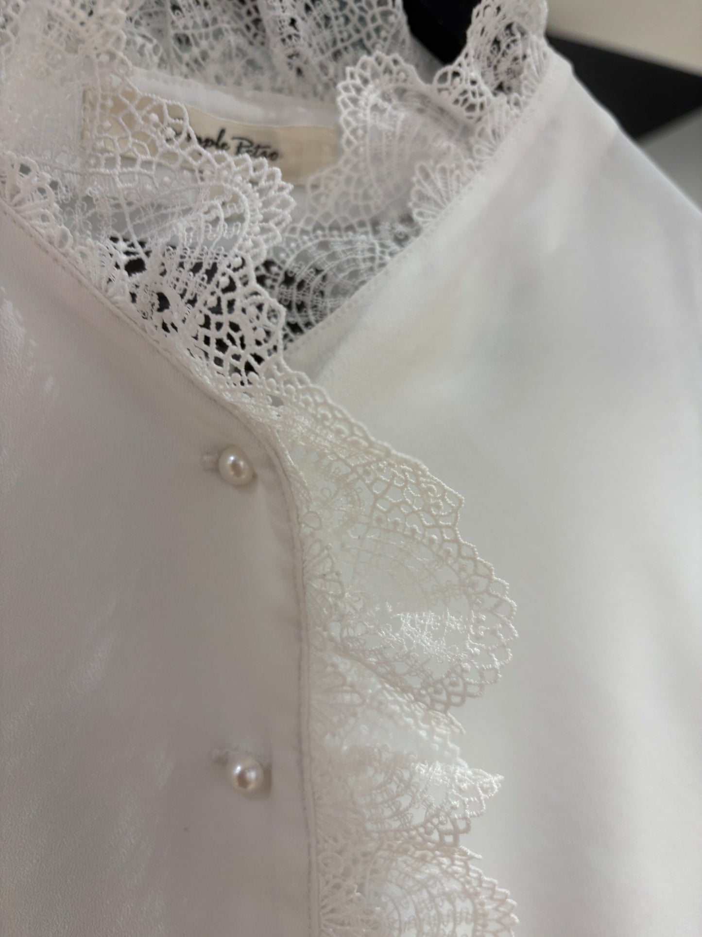 Blouse vintage blanche S