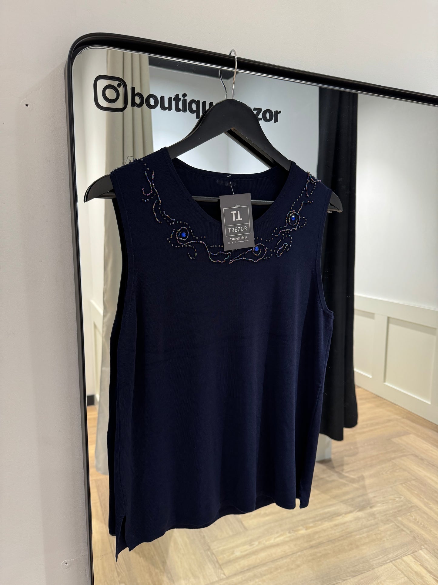Top à perles L