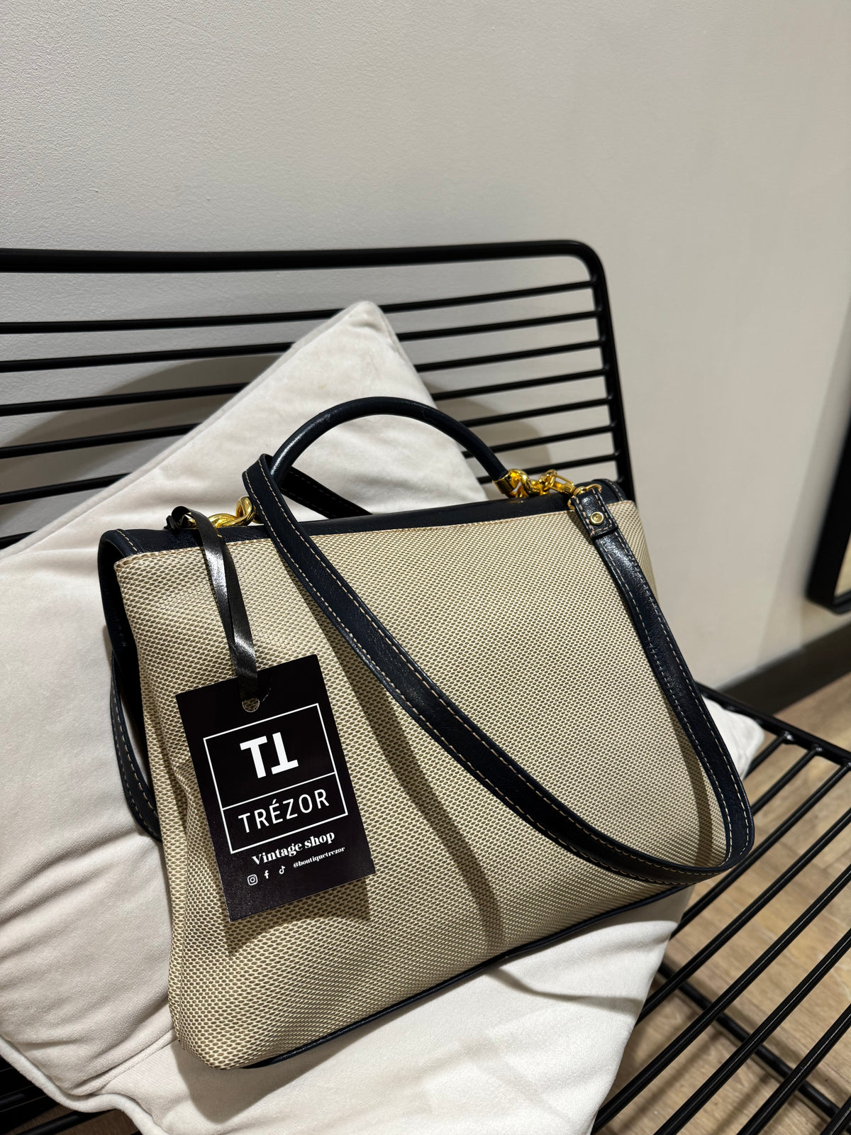 Sac à main vintage bandoulière en cuir