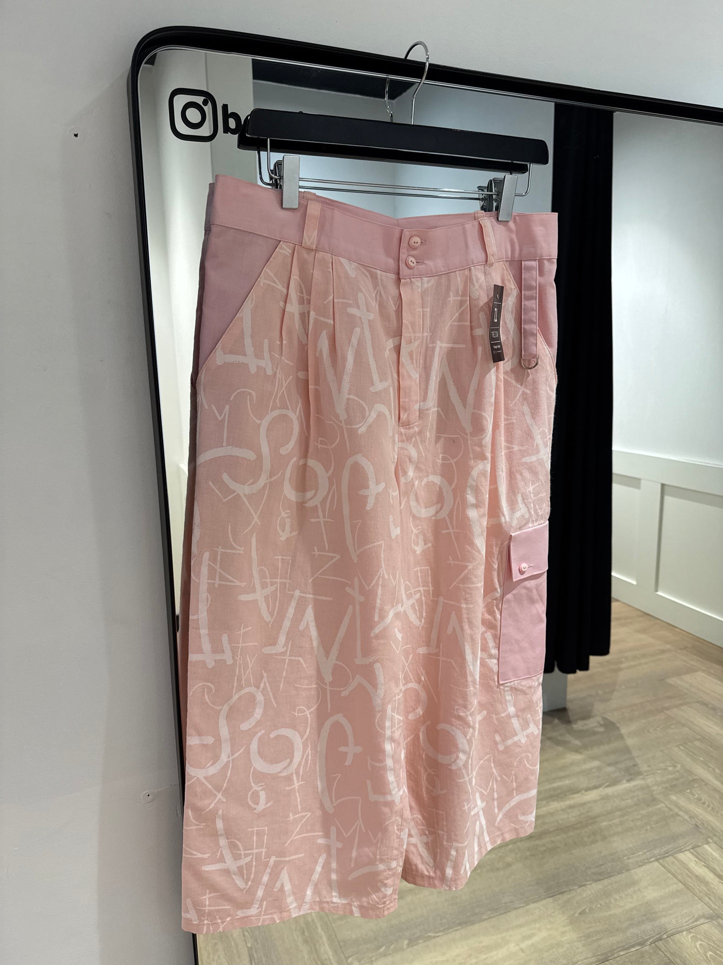 Pantalon vintage à motifs et à poches 40