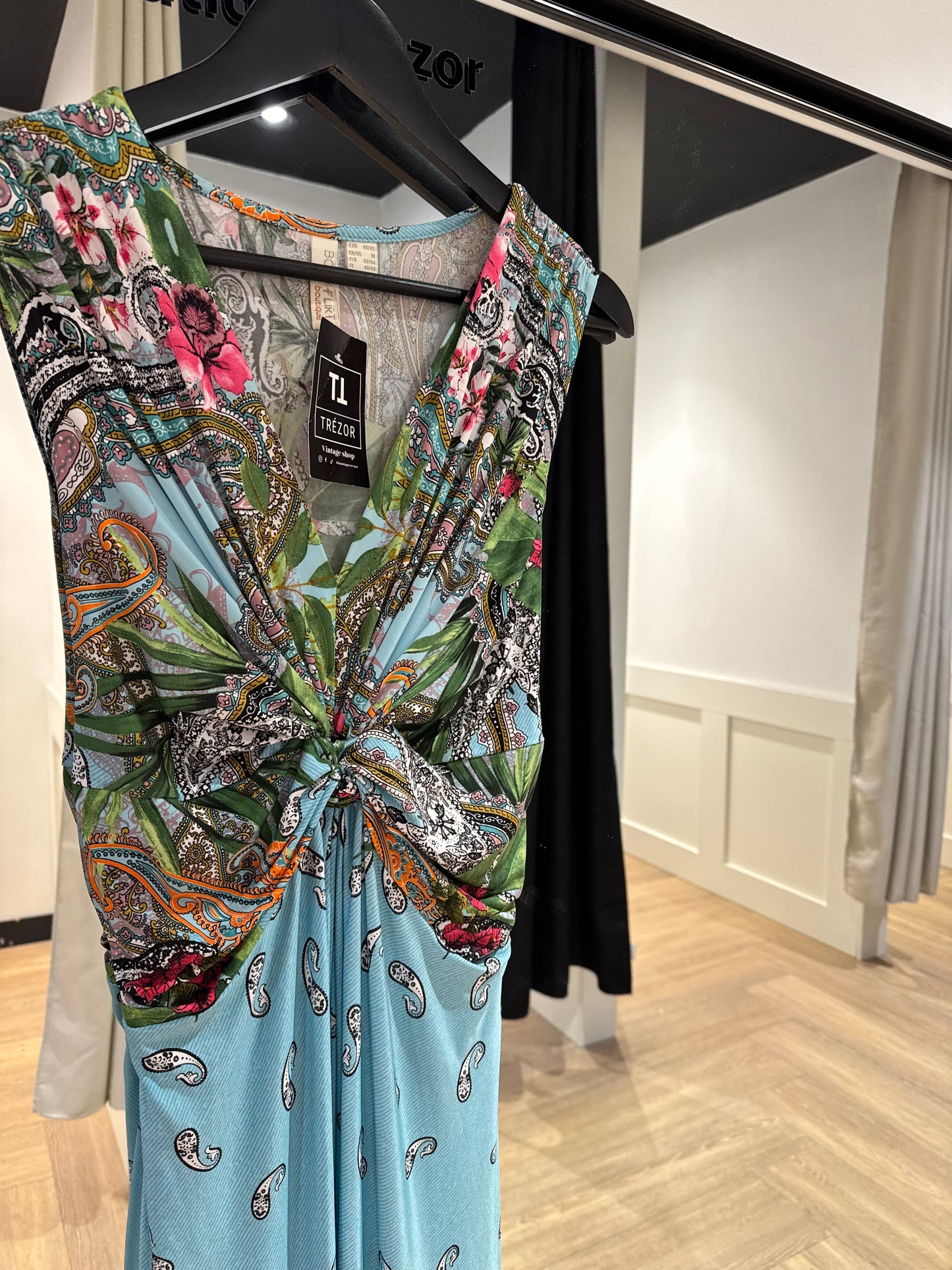 Robe longue à motifs L