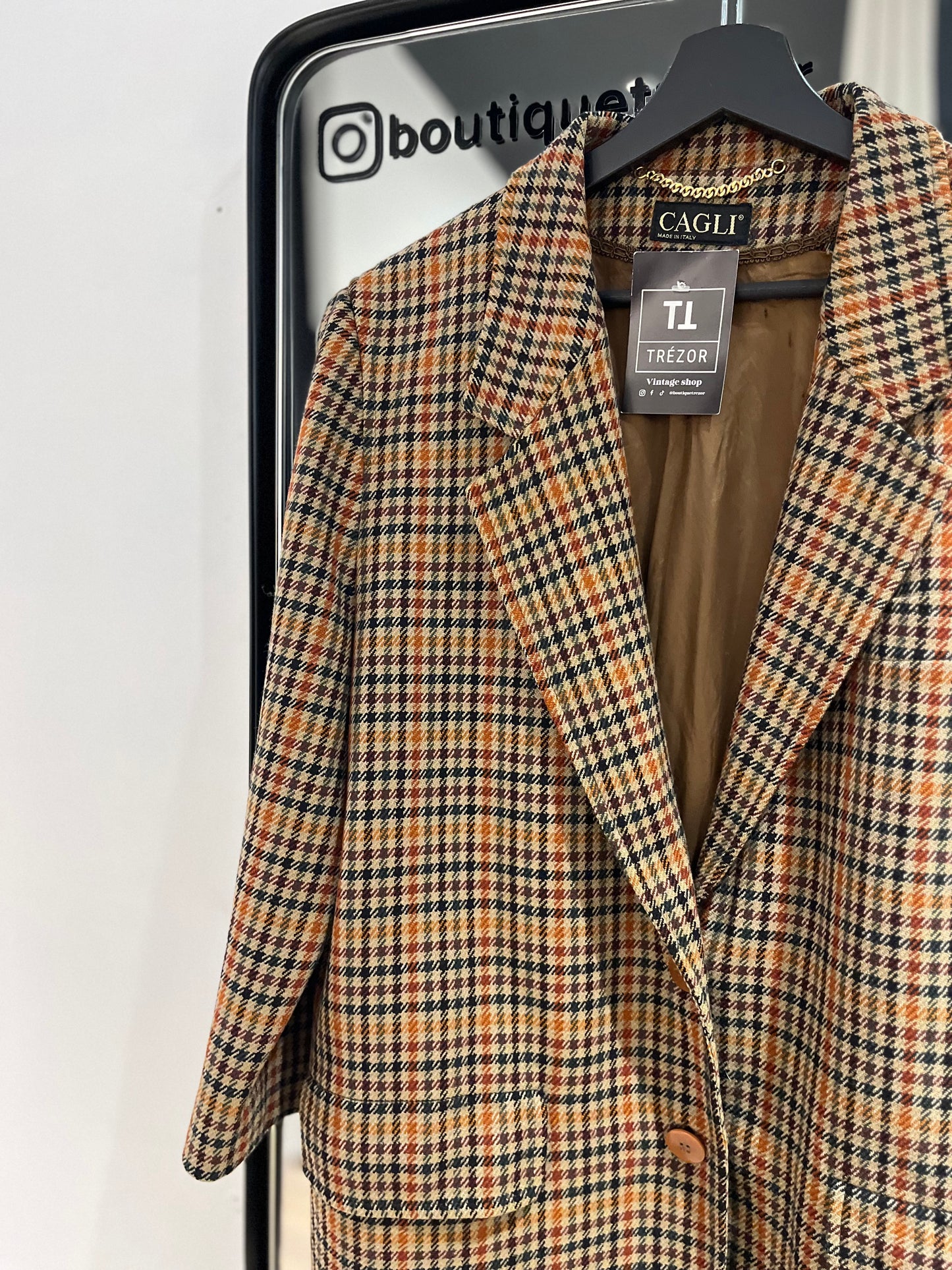 Blazer a carreaux S/M