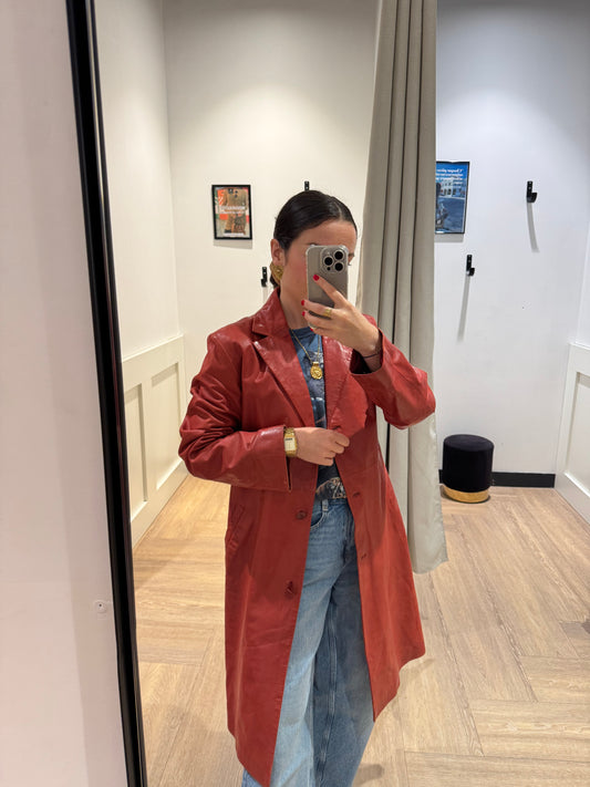 Veste en cuir Massimo Dutti S/M