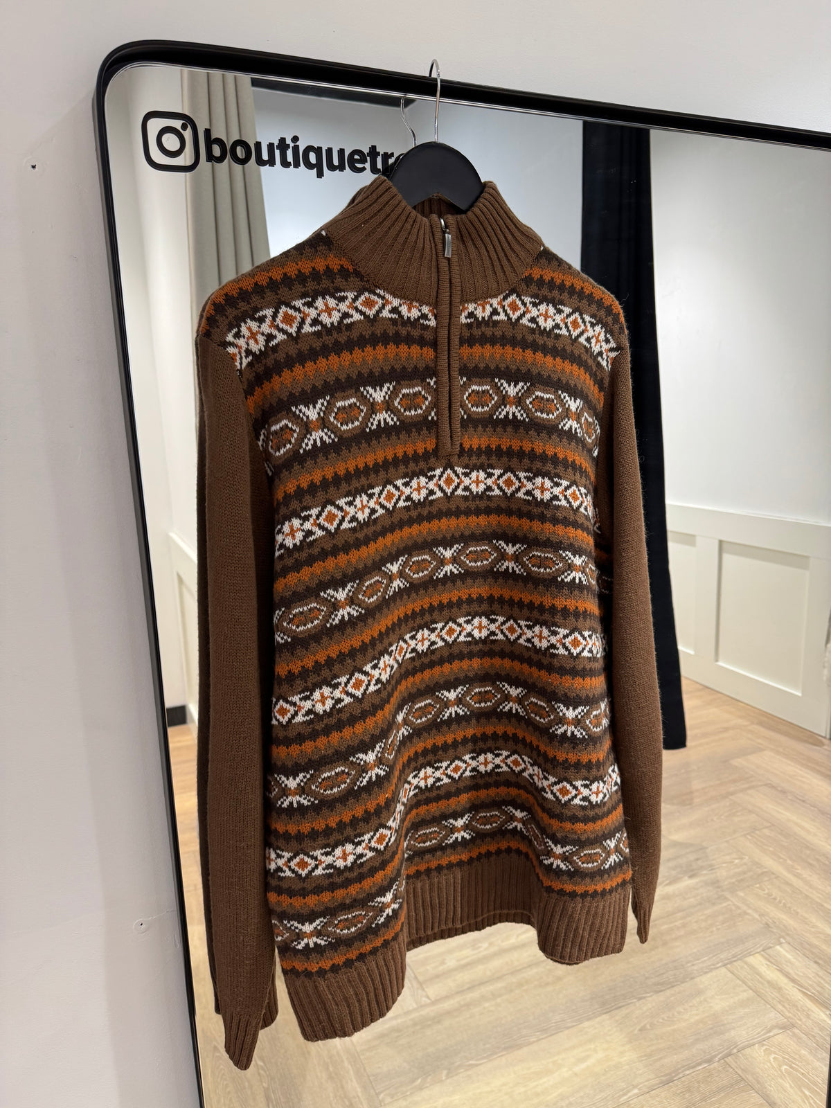 Pull mixte à motifs L