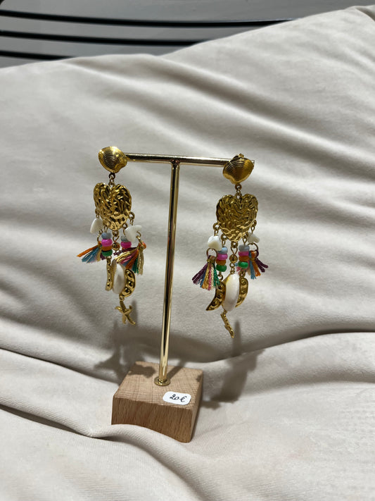 Boucles d’oreilles cœur