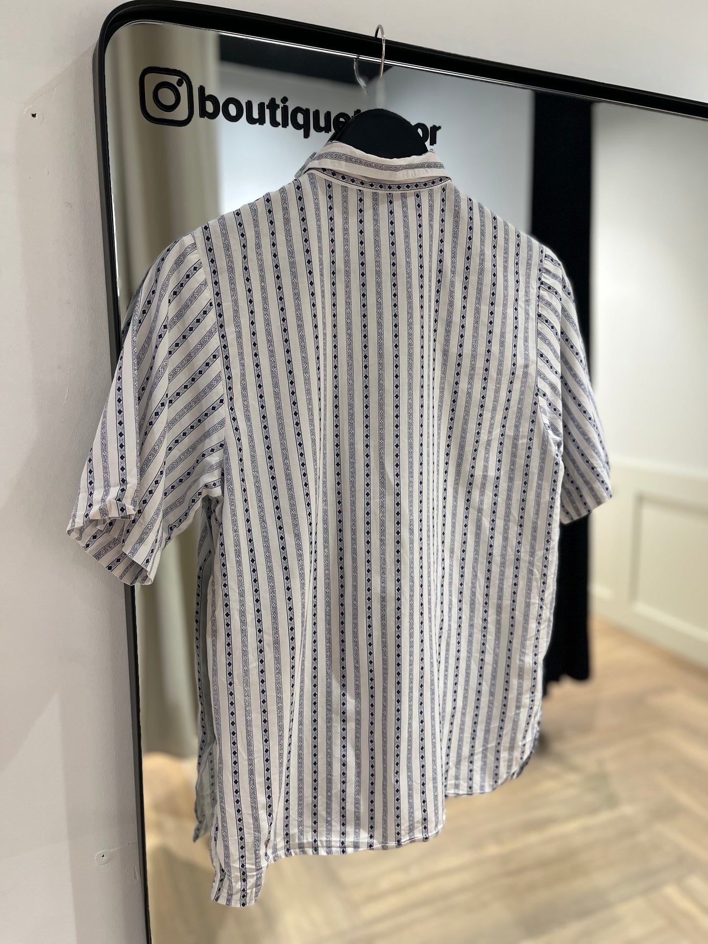 Chemise vintage à rayures S