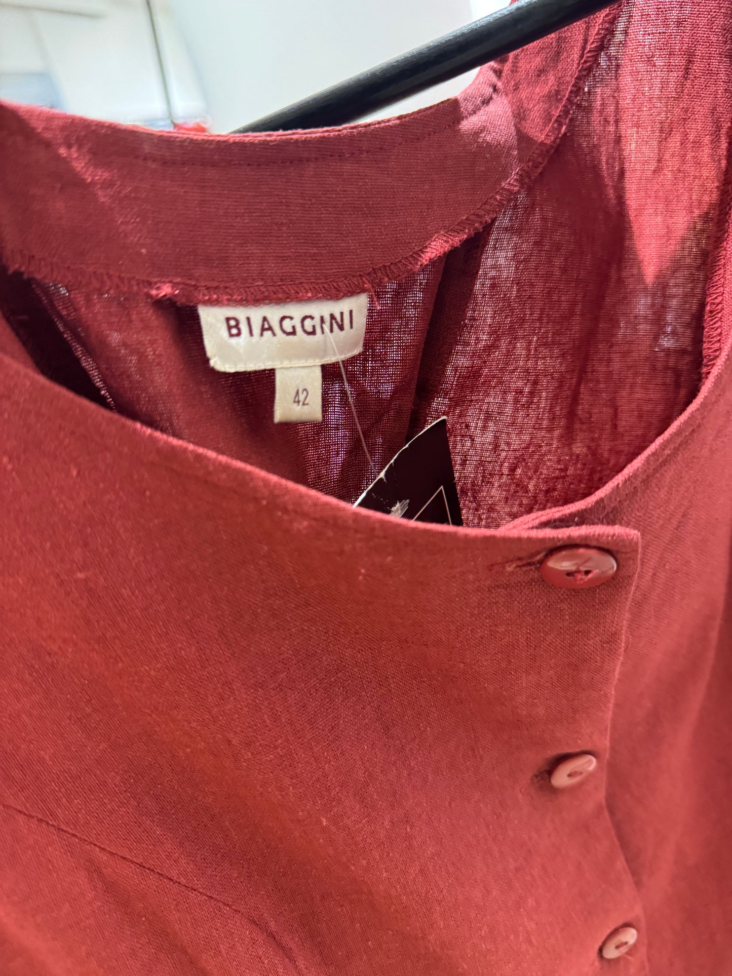Robe longue d’été vintage en lin L