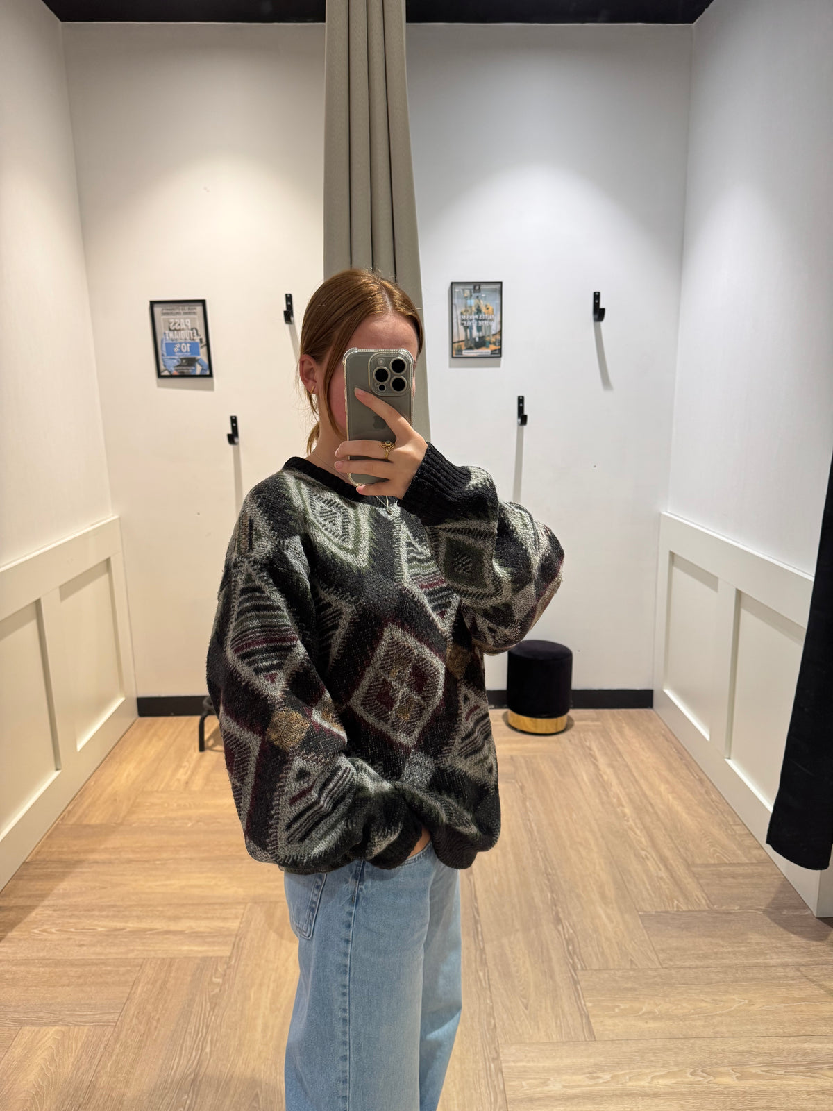 Pull mixte vintage L