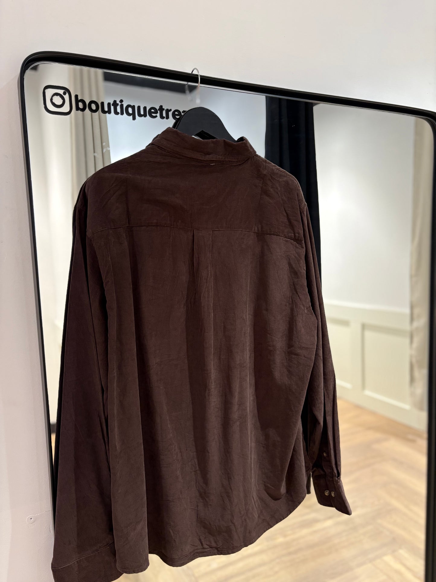 Chemise en velours Homme XL