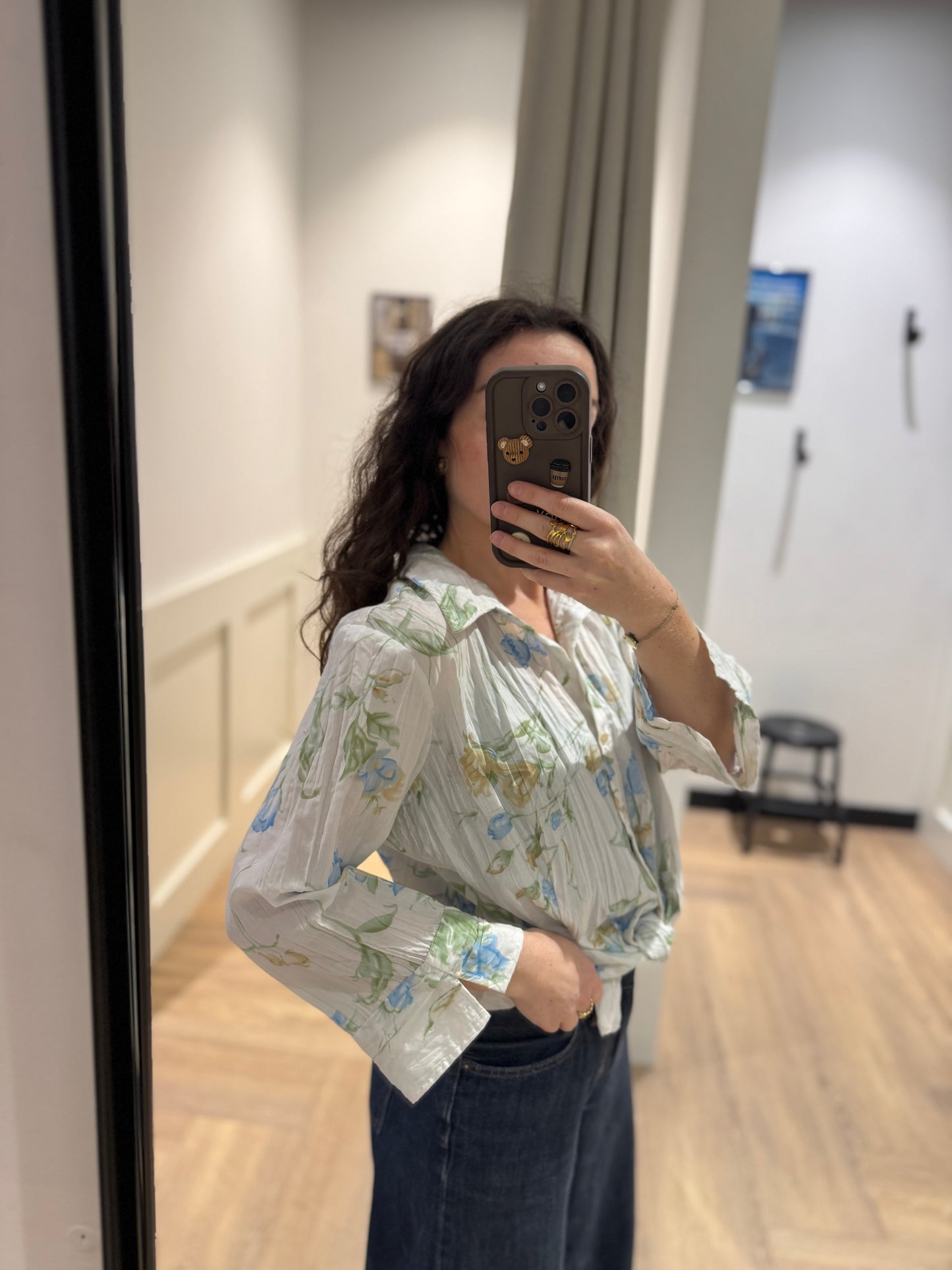 Chemise à fleurs XL