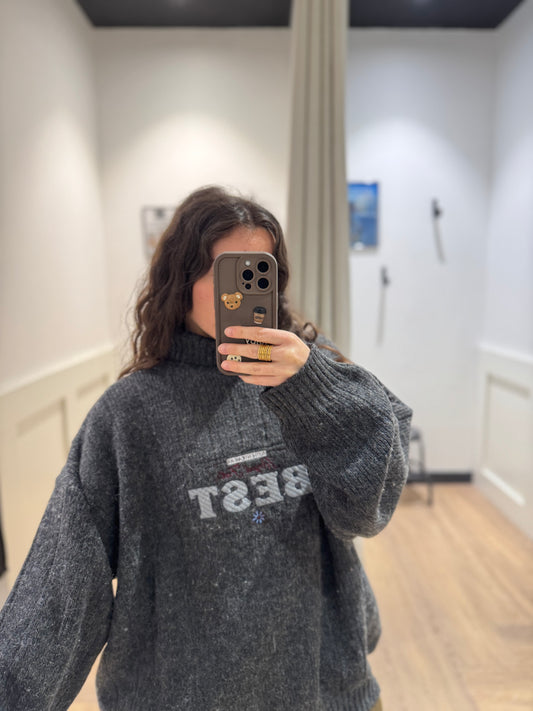 Pull d’hiver vintage S
