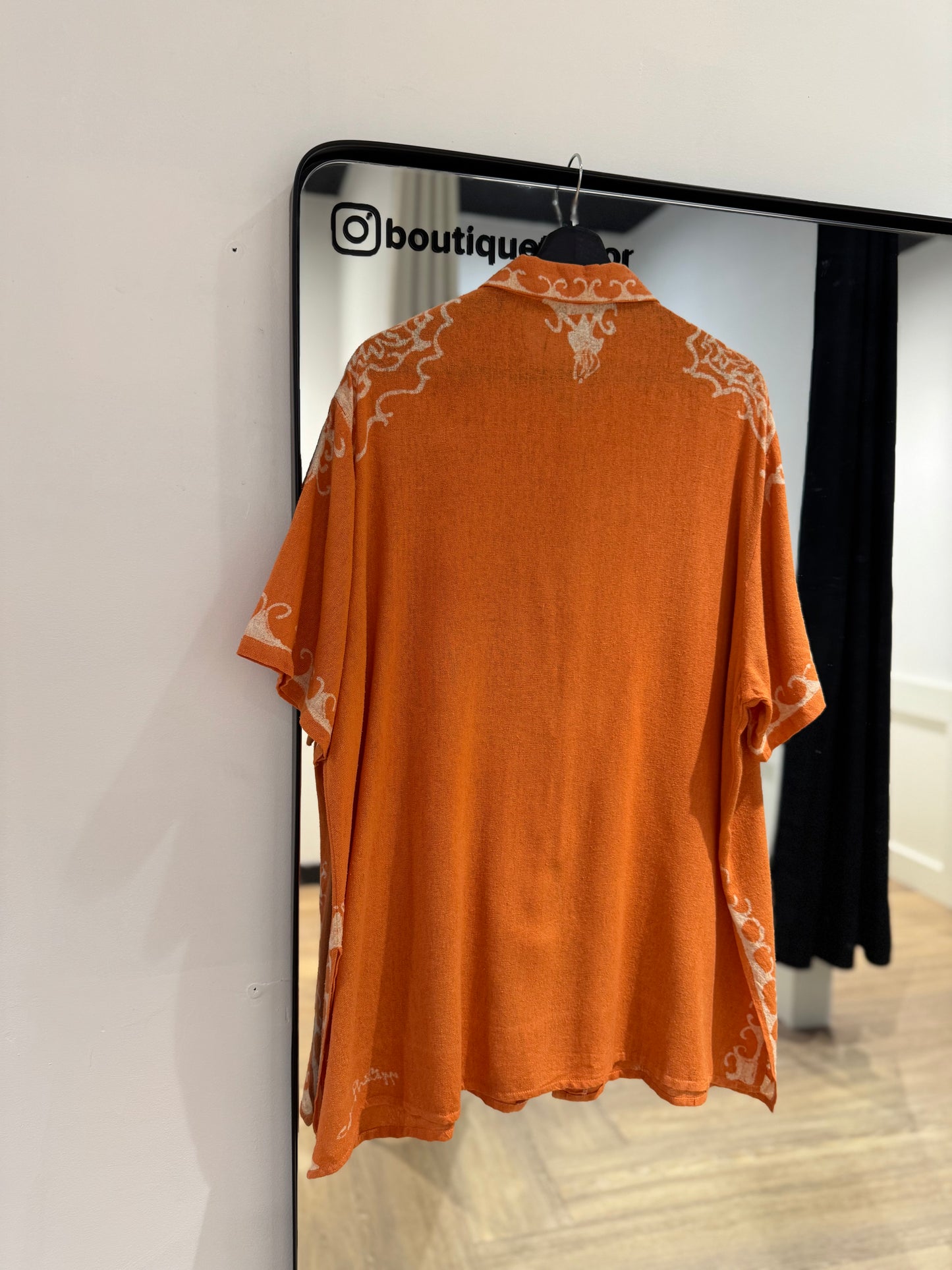 Blouse vintage à motifs XL