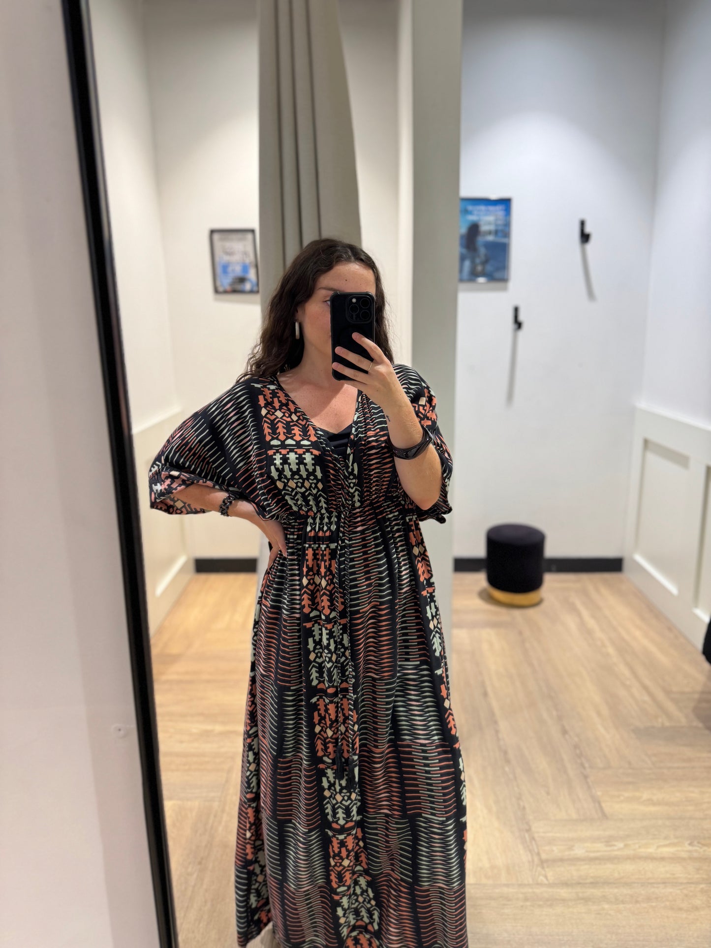 Robe longue à motifs L/XL