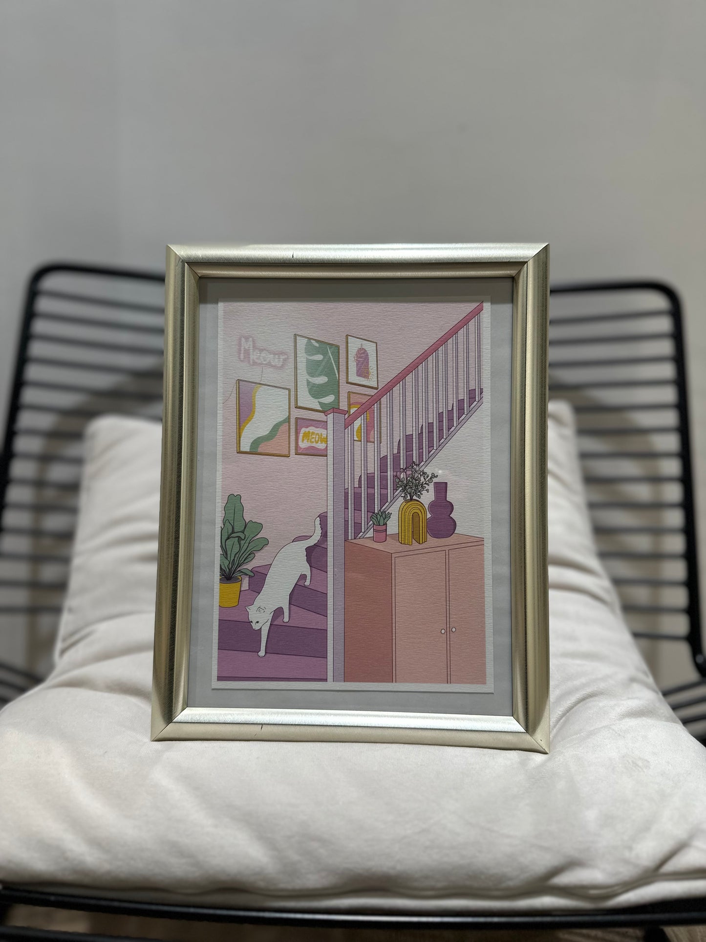 Affiche A5 Miaou Atelier ChatMallow