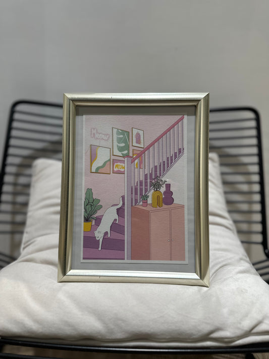 Affiche A5 Miaou Atelier ChatMallow