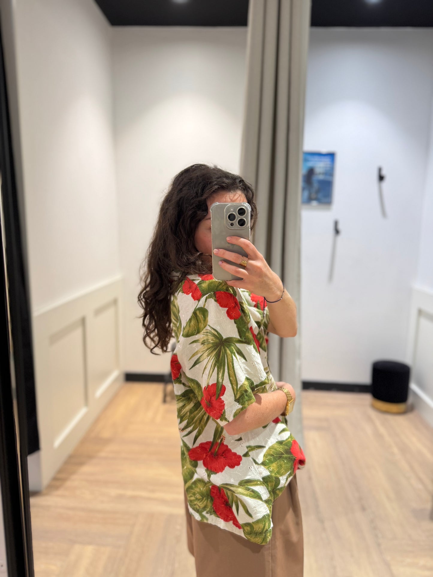 Chemise à fleurs hawaïennes M