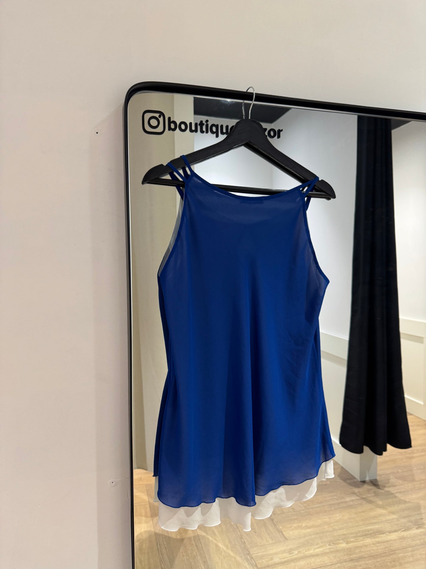 Débardeur vintage bleu M