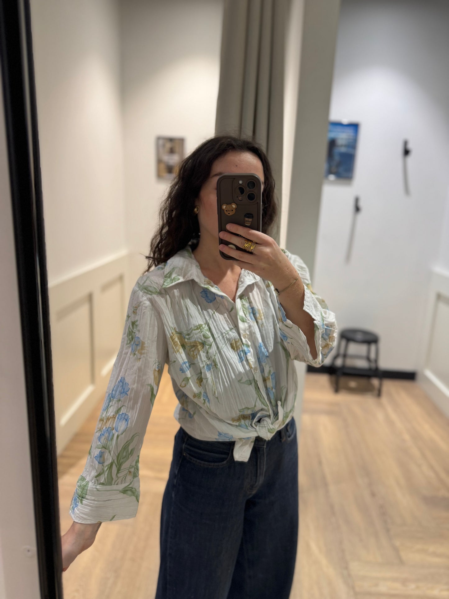 Chemise à fleurs XL