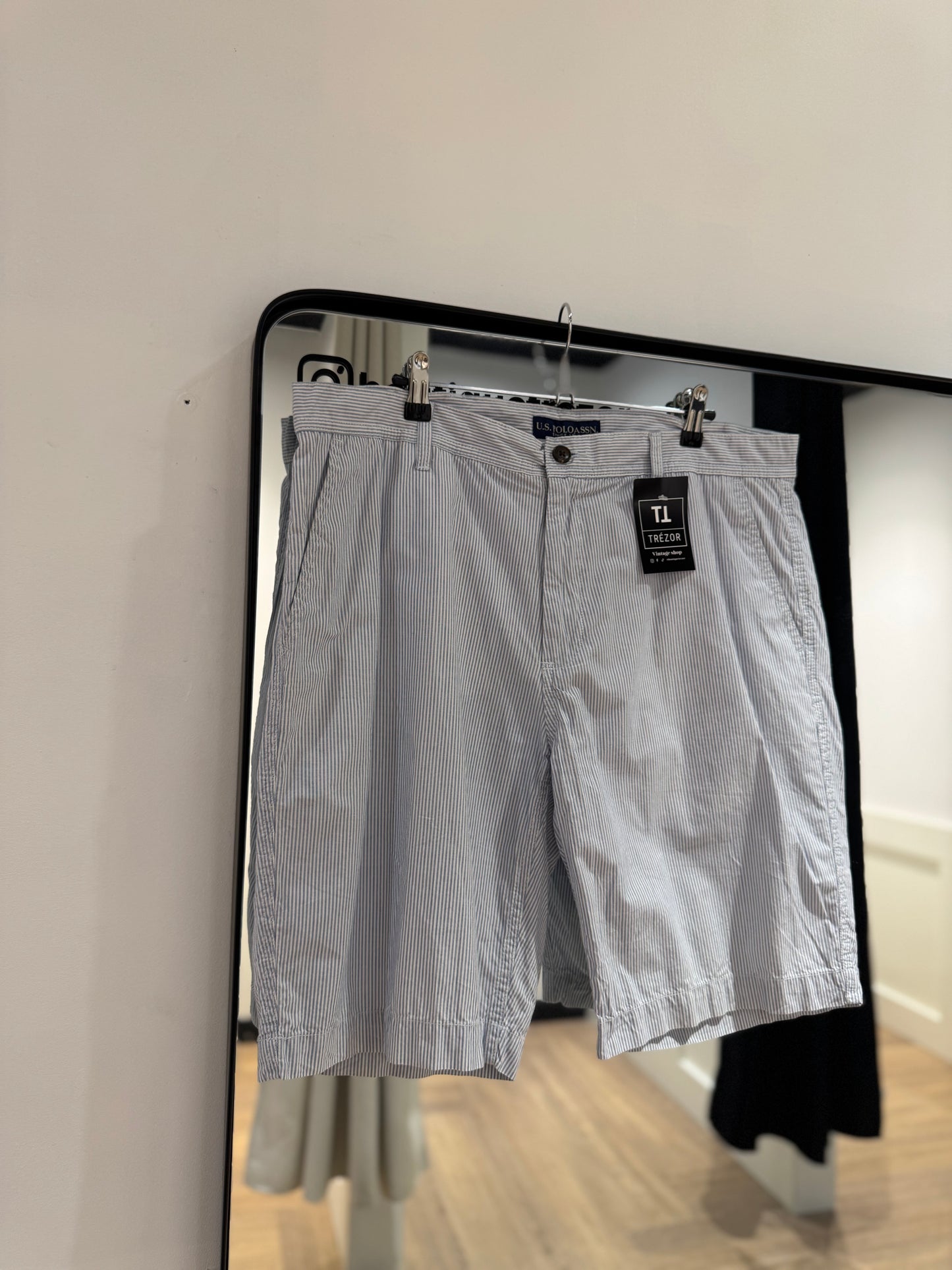 Short bermuda homme à rayures 48