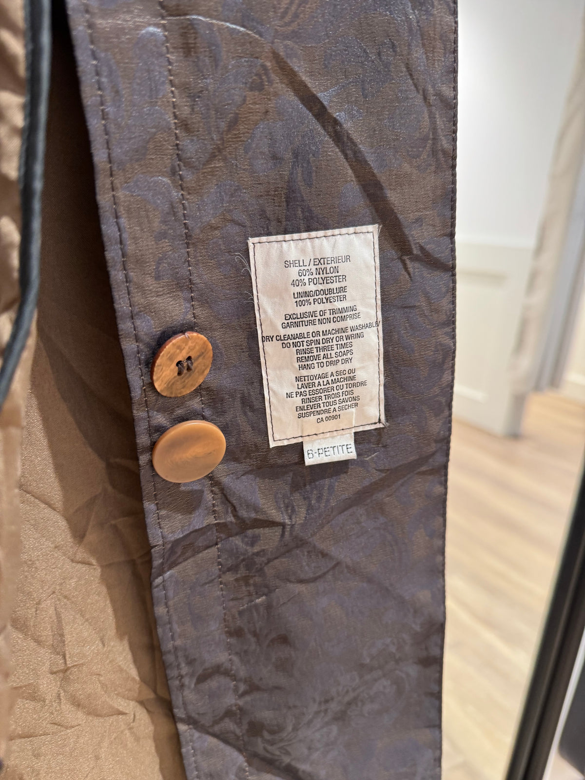 Trench London Fog motifs XL