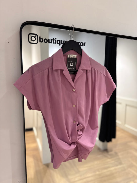 Blouse vintage rose S