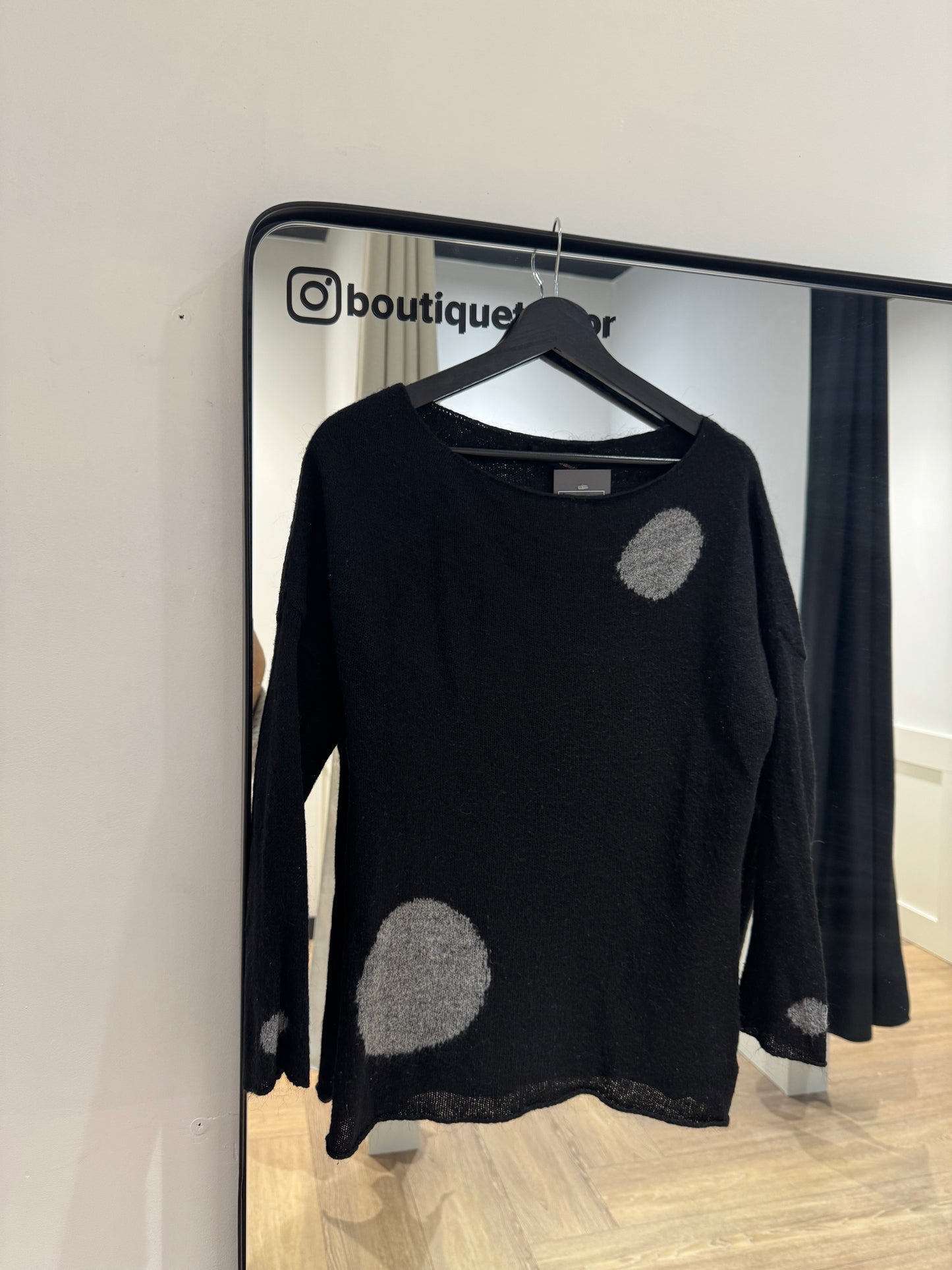 Pull en laine à pois S