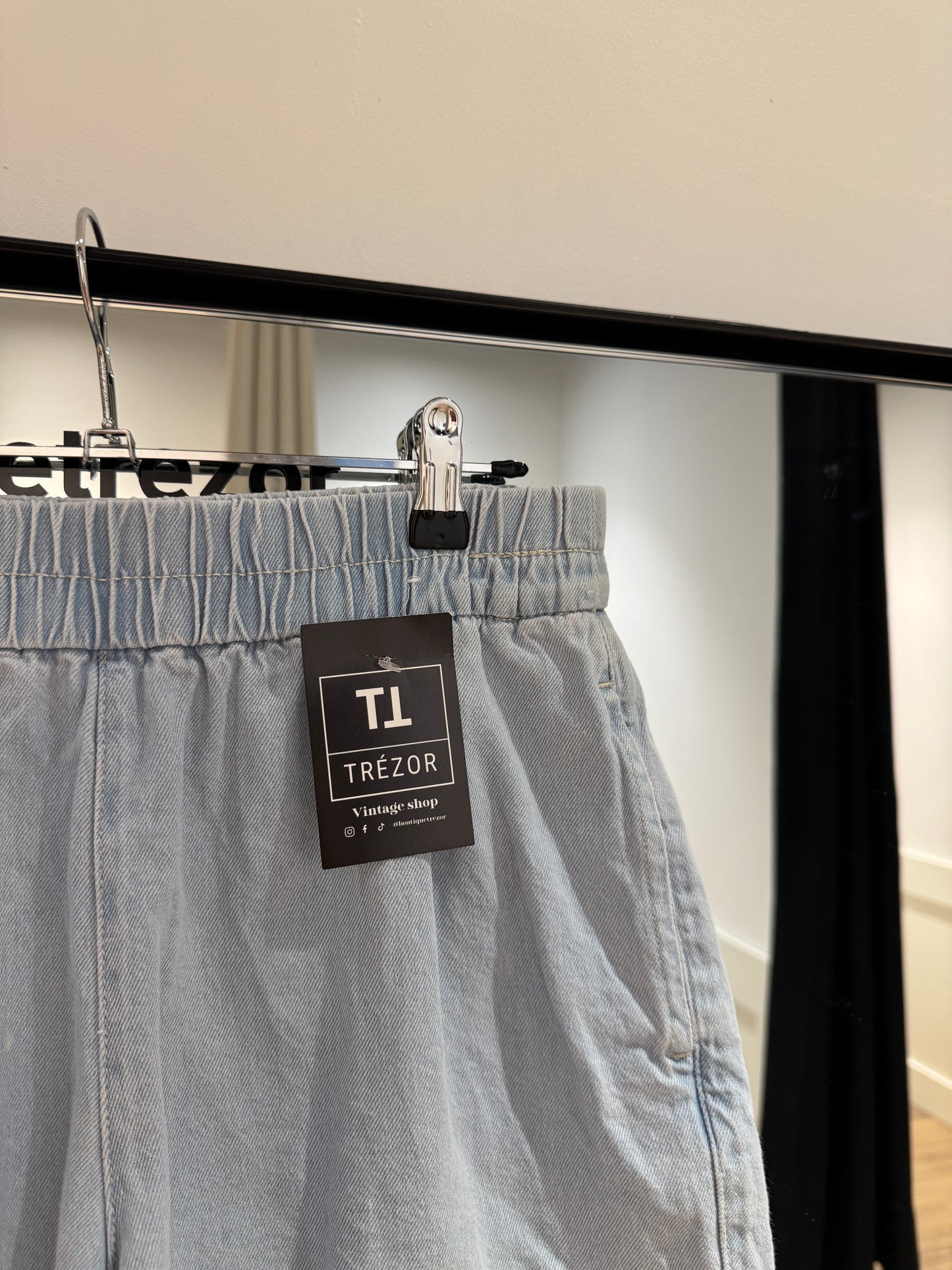 Short en jean clair 36