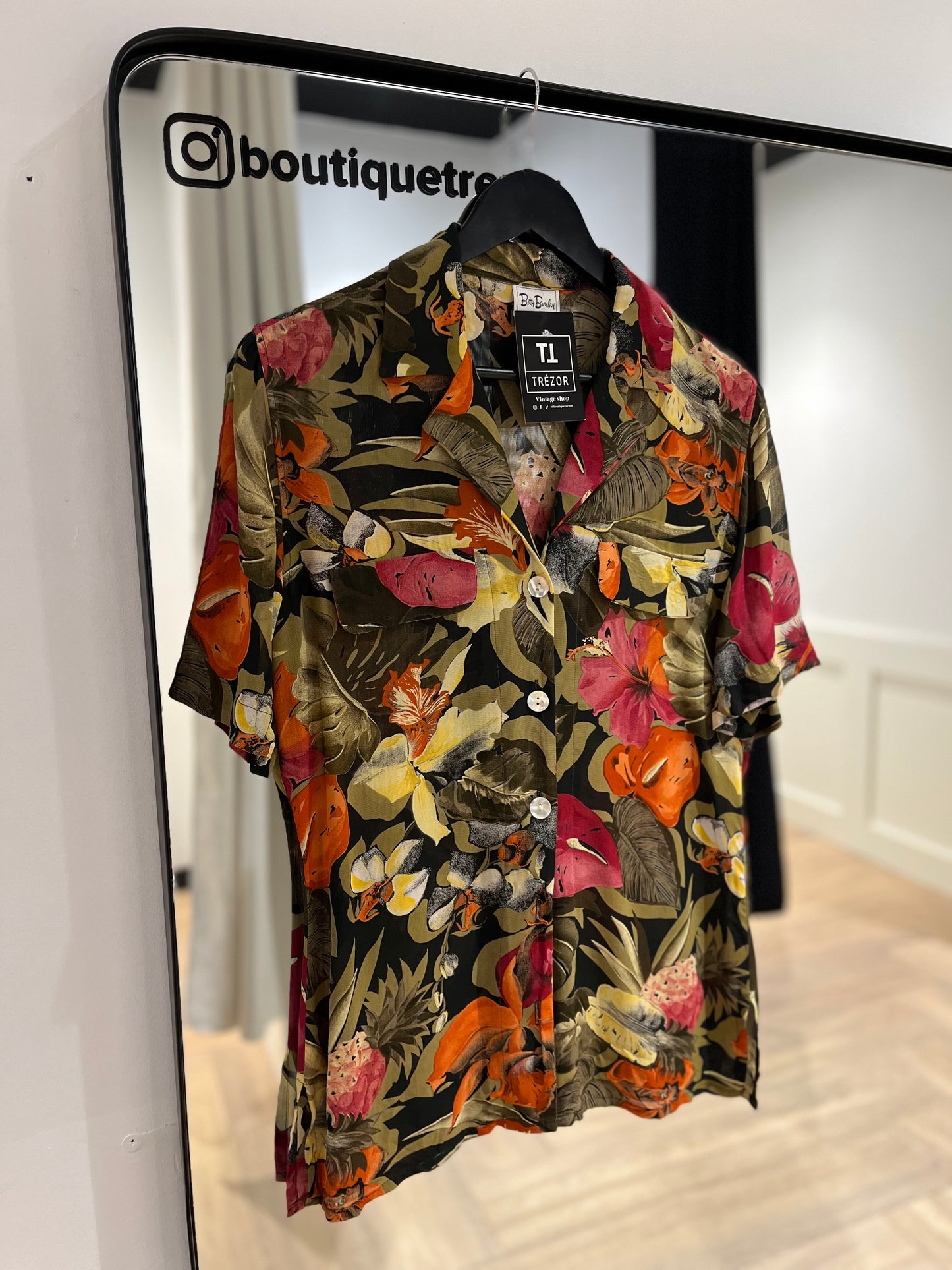 Blouse à fleurs colorées S