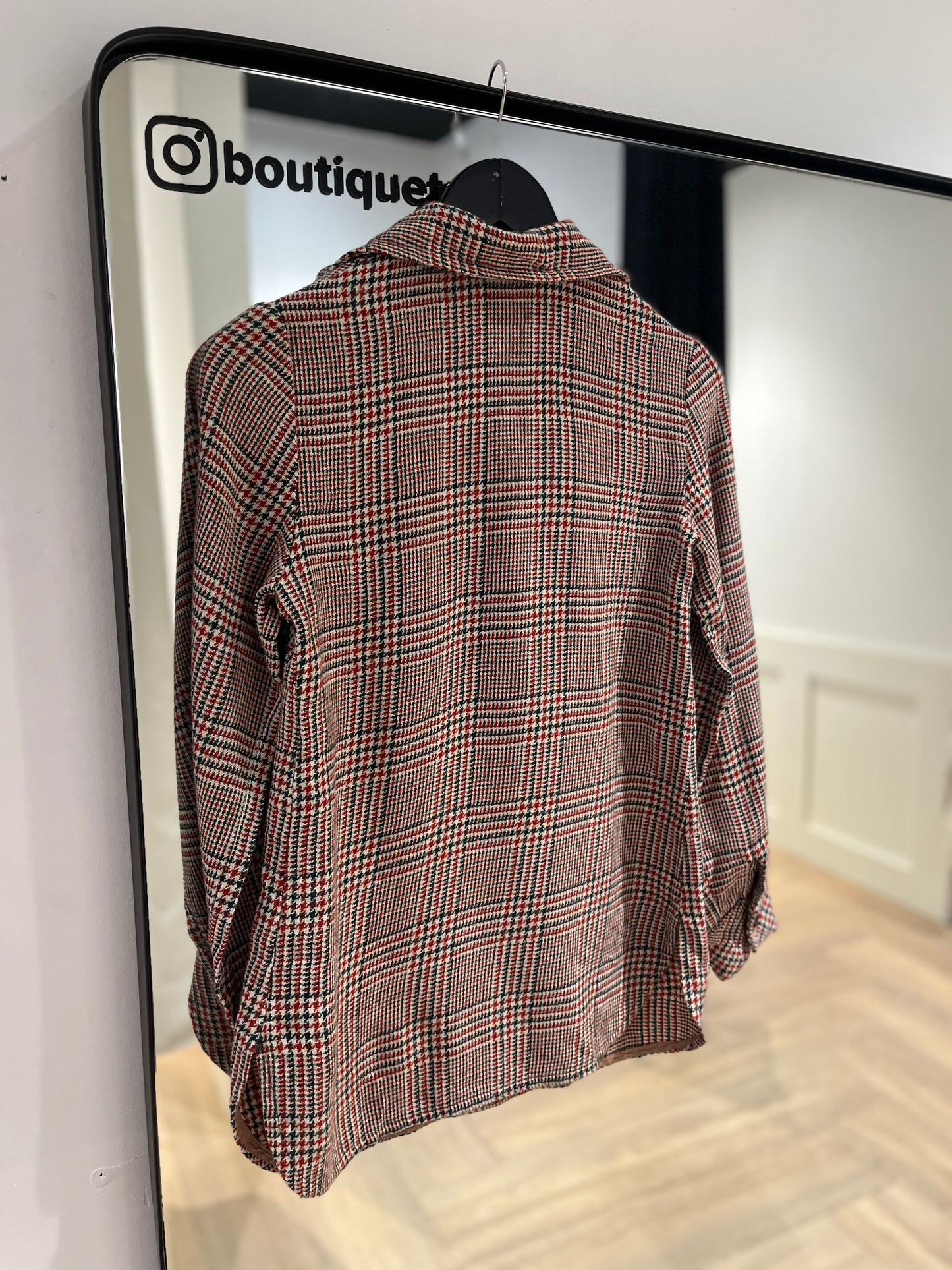 Chemise à carreaux vintage XS