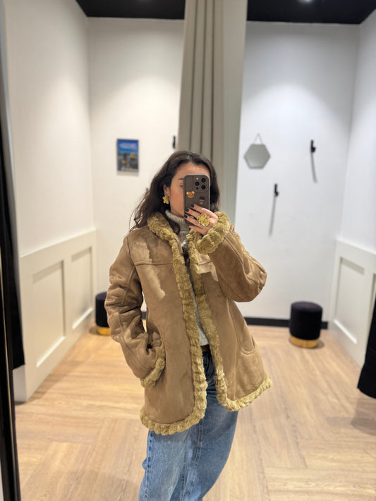 Manteau en fausse fourrure L/XL