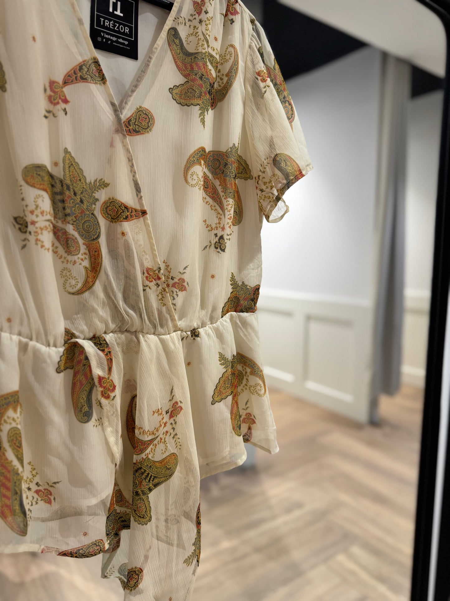 Blouse légère à motifs M