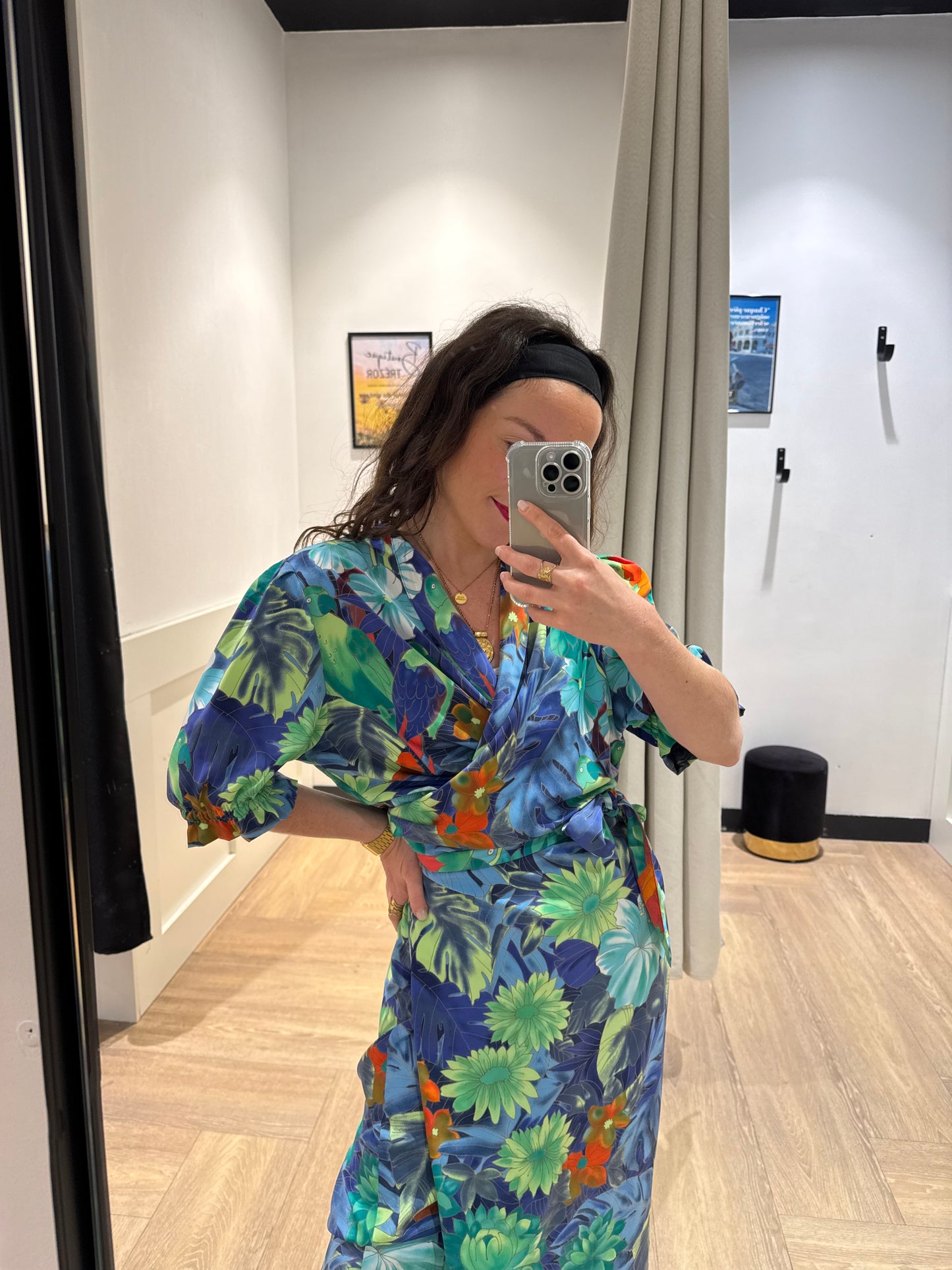Robe vintage à motifs L