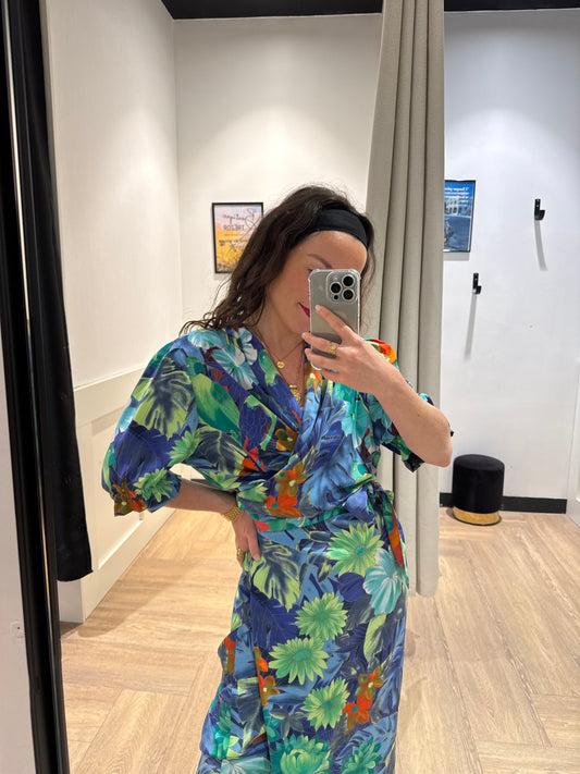 Robe vintage à motifs L