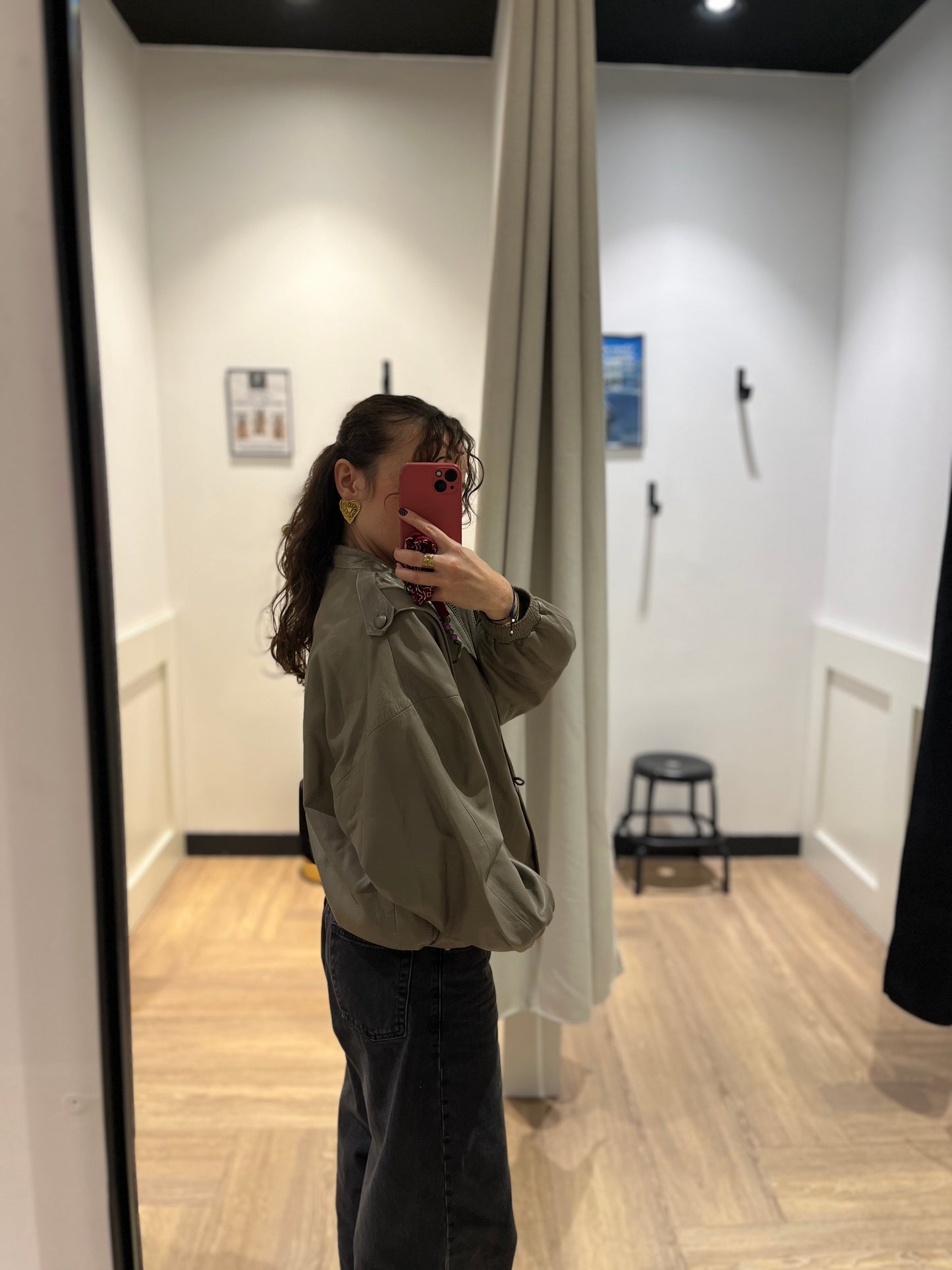 Veste en cuir vintage S