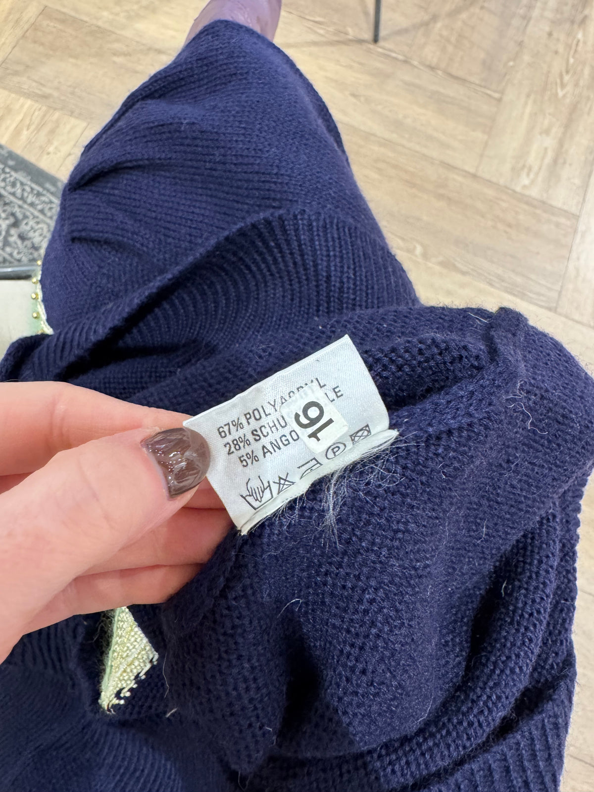 Cardigan vintage à broderies L