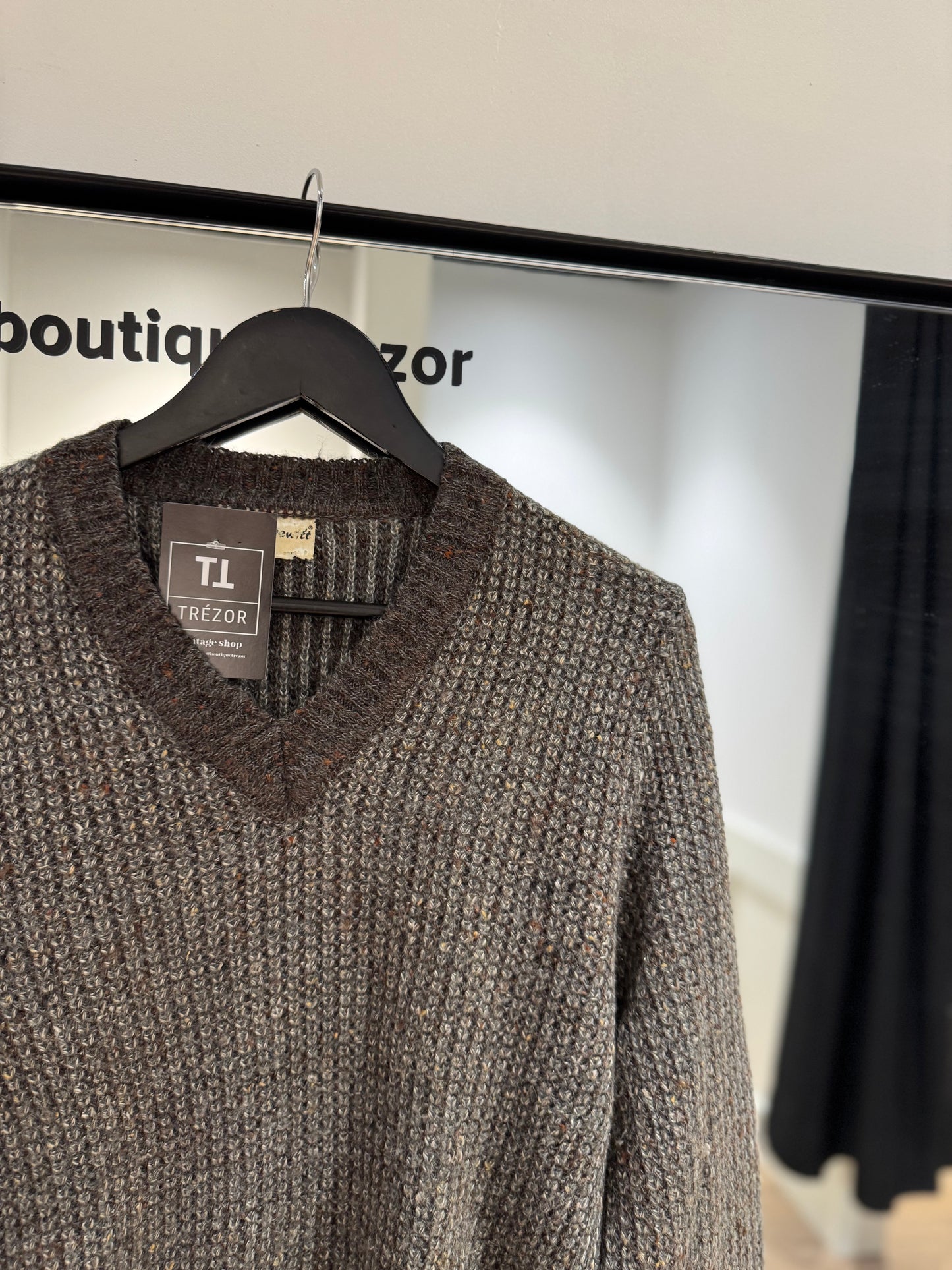 Pull d’hiver vintage M