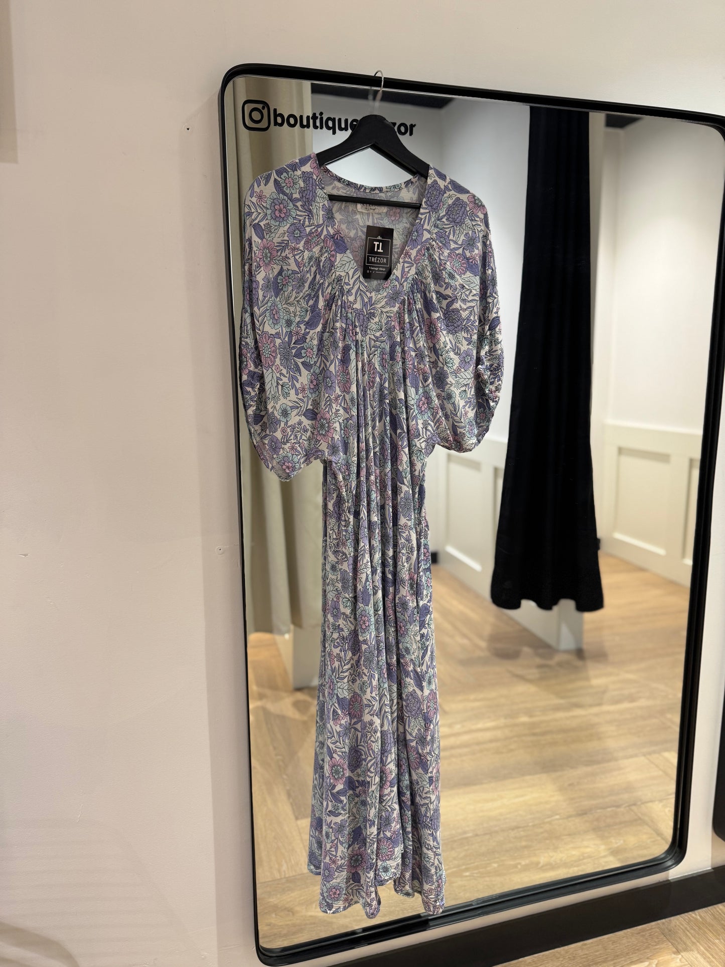 Robe longue à fleurs S