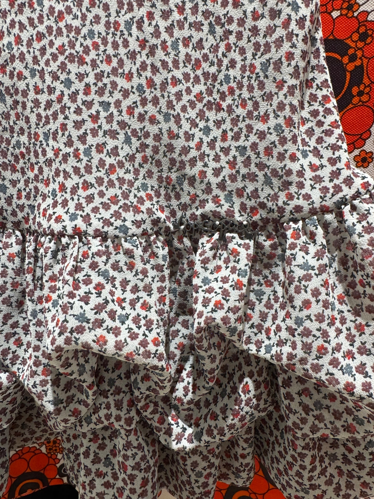 Robe d’été à fleurs et volants S