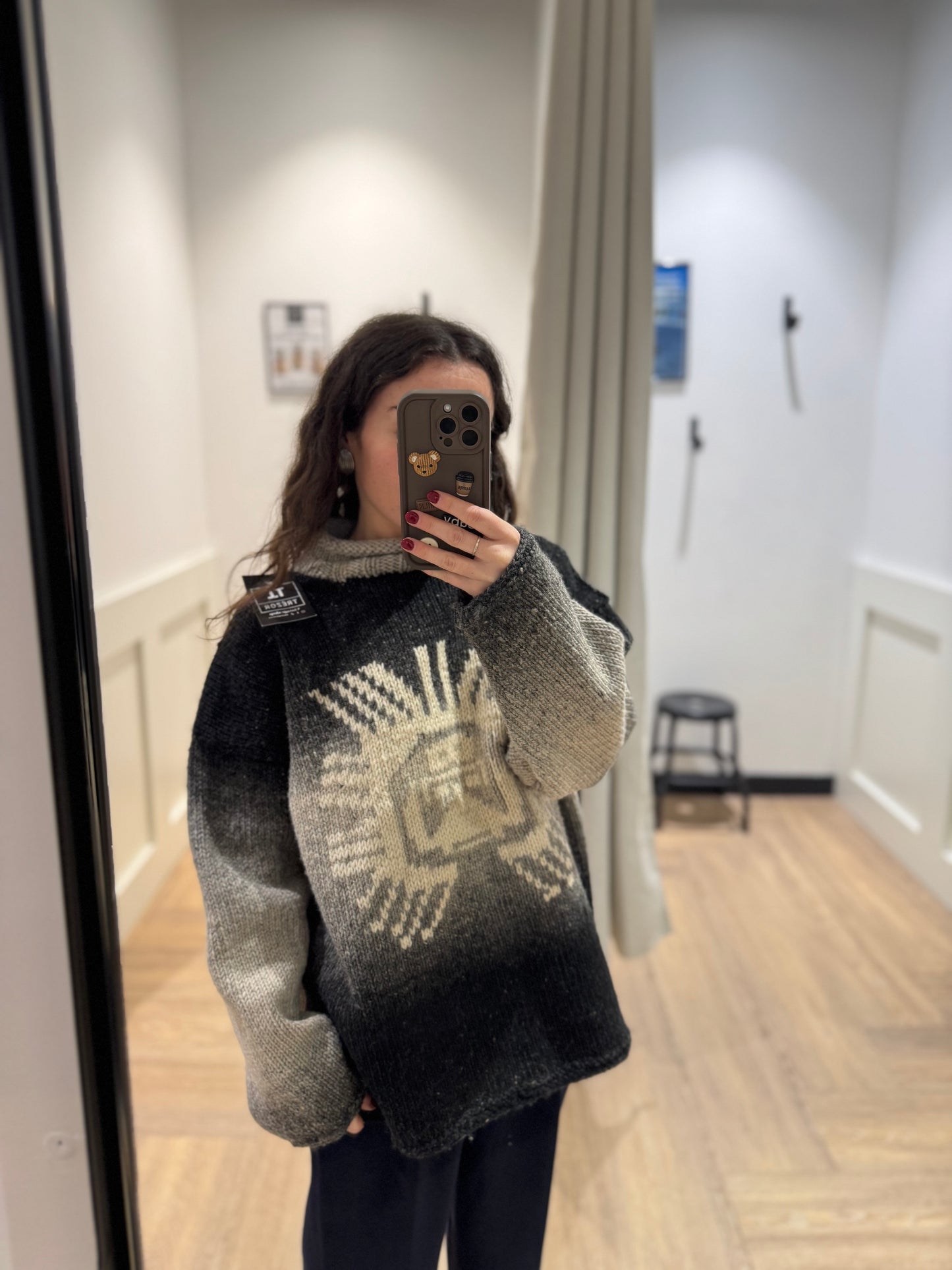Pull d’hiver vintage S