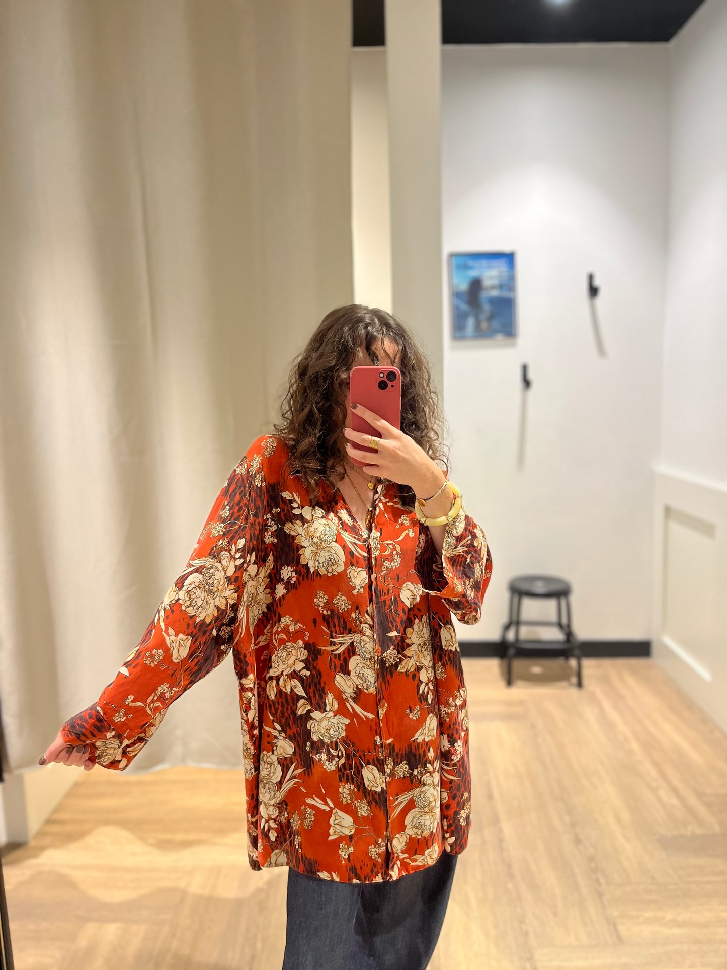 Blouse à fleurs 3XL