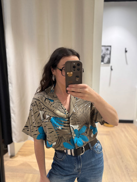 Chemise vintage à motifs M